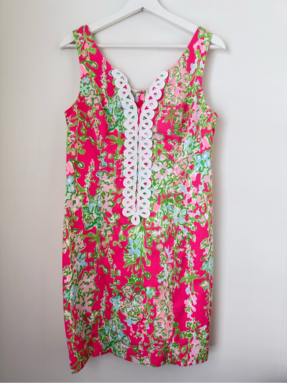 Lilly Pulitzer Cathy Shift Dress Flamingo Pink Southern Charm 4